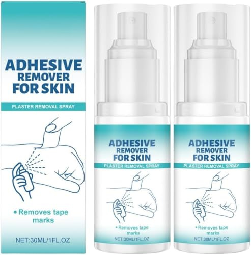 Adhesive Remover for Skin, Stoma Adhesive Remover Spray, Effectively Cleans Residual Adhesive from Skin and Surfaces, for Plaster