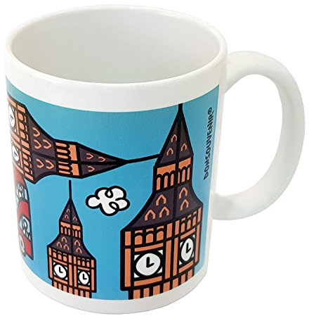 DONSOUVENIR MUG London. Taza Londres. Modelo: Big Ben & Bus