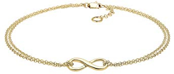 Elli Armband Damen Infinity Unendlichkeit Symbol in 375 Gelbgold