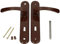 KOTARBAU poignée de porte 72 mm gauche droite bit serrure ensemble de porte marron garniture de porte poignée de porte poignée de porte ensemble de poignées porte de chambre plaque longue alu
