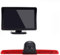 【4.3 Zoll TFT LCD HD Monitor + Rückfahrkamera Set】 Heckklappe dritte 3.Bremsleuchte Rückfahrkamera Wasserdicht Auto Rückansicht Kamera für VW T6 Bus Transporter Business(1 Door) ab 2016 Bj