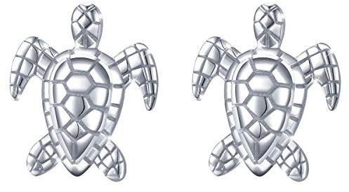 (Gesundheit und Langlebigkeit) 925 Sterling Silber Hypoallergen Niedlichen Tier Ohrringe Schildkröte Ohrstecker Damen Frauen