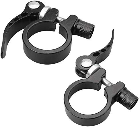 YEYIT 2 Pcs Bicycle Seatpost Clamps, Bicycle Seat Quick Release Tube Clamp,Aluminum Alloy Release Saddle Clip, 28.6mm&31.8mm Seat Tube Collars,Suitable for 25.4/27.2/28.6mm Bicycle Seatposts