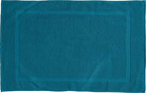 REDBEST Duschvorlage, Badteppich Chicago Petrol Größe 50x80 cm - extra dick, weich, saustark und strapazierfähig (weitere Farben)