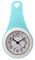 BESPORTBLE Badezimmer Wanduhr Wasserdicht Rollbare Leise Quarz Anhänger Uhr Stumm Wanduhr zum Aufhängen Robe Handtuch Schlüssel Blau