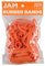 JAM PAPER Durable Rubber Bands - Size 64 - Orange Multi-Purpose Rubberbands - 100/Pack