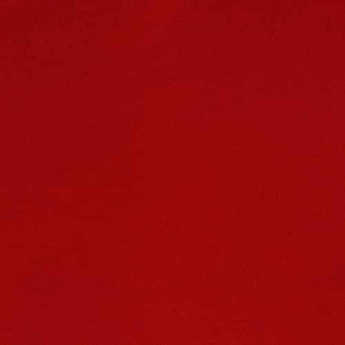 Hans-Textil-Shop Stoff Meterware Uni Jersey - 1 Meter, Schadstoffgeprüft, Jerseystoff, Deko, Kleidung, Shirts, Röcke, Leggings (Dunkel Rot)