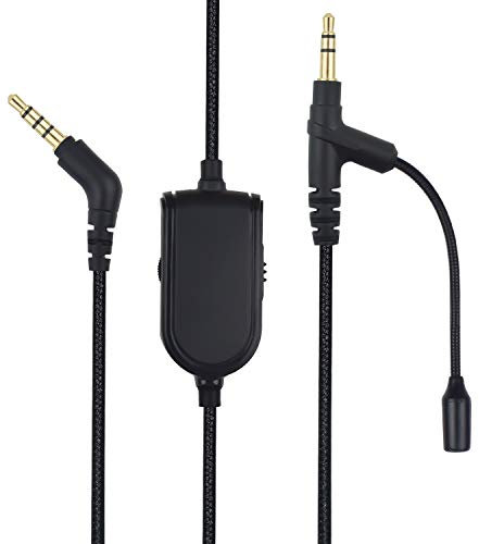 Cable Boom Microphone with Volume Control for Playstation PS4/Xbox One Controller/PC - Boompro Gaming Mic Compatible with Astro A10 A40 Headsets or Most Other 3.5mm Jack Headphones
