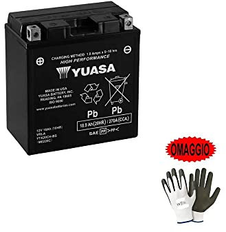 Compatible avec Peugeot Metropolis 400 2013-2019 Batterie YUASA YTX20CH-BS (FOURNIE SCELLÉE) Batteries 12V / 18AH pour Moto SPÉCIFIQUES 150X87X161MM