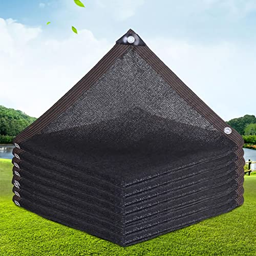Sonnensegel, Schwarz Schattiernetz,6-Stiche,UV-Schutz-Sichtschutz,65% Sonnenschutznetz, Schattierungsnetz,dür Gewächshaus,Scheune Oder Zwinger,mit Ösen,2x2m