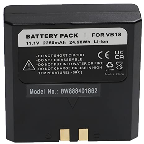 vhbw Akku kompatibel mit Flashpoint VB-18, Zoom Li-on Flash, Zoom Li-on R2 TTL Blitzgerät, Kamera-Blitz (2250mAh, 11,1V, Li-Ion)