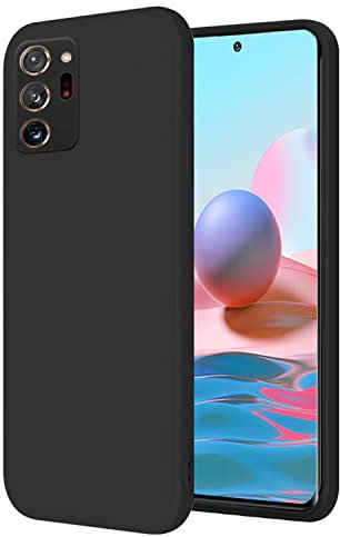 Yarxiawin Compatible con Carcasa Samsung Note 20 Ultra 5G Silicona Negro, Anti-huella Funda Samsung Galaxy Note 20 Ultra 5G Funda Silicona Suave Case Delgada (Negro)