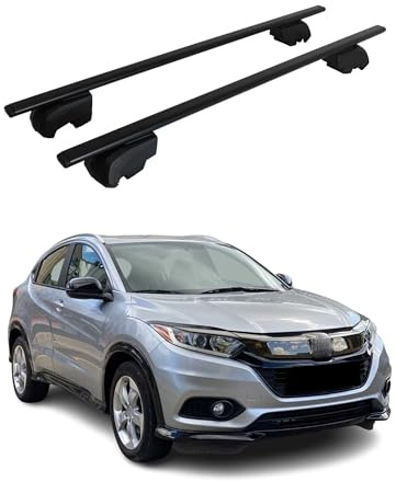 OMAC Dachtrager Quertrager fur Honda HR-V II 2015-2021 – City Crash getestet – ISO PAS 11154:2006 – Abschliessbar – Max 75 kg – 2 Stangen Schwarz