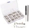 270PCS Studs for Clothing Punk Patches Studs and Spikes Kit, Punk Studs Jacket Studs Fabric Rivets Metal Spikes Rivet Punk Spikes Studs Decorative Metal Spikes for Leather Craft Clothing