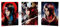 KARMA-X Großes 30x40CM Naruto 3D-Poster mit dreifachem Übergang | Anime Manga Poster Wandbild | Wanddeko Geschenk | Itachi