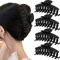 YEAPEAK 4 Pièces Griffe De Cheveux, Clips Pinces à Griffes, Pince à Cheveux Noir, Pinces à Cheveux Femmes Pour Antidérapant Clip De Cheveux Accessoires De Coiffure, Pour Femmes Et Filles