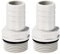 PATIKIL Leitung Stab Fitting Gerade 20mm Widerhaken G3/4 Stecker Gewinde 2Pack POM Plastik Schlauch Verbinder Grau