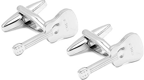 1 Paar Gitarre Manschettenknöpfe Glänzend Metall Manschette Nagel Herren Französisches Hemd Manschettenknöpfe Manschettenknöpfe-Standard