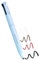 4-in-1-Makeup-Stift, Eyeliner, Brow Liner, Lip Liner & Highlighter-Stift, wasserfester, langanhaltender All-in-One-Makeup-Stift, Eyeliner, Augenbrauenstift, Lippenkonturenstift und Textmarker (#Blau)
