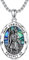 Heiliger Christophorus Kette Silber 925 Heiliger Christophorus Anhänger Christophorus Schmuck Geschenke Damen Herren