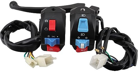 WOOSTAR 3 Funciones Motocicleta Interruptor para Manilla Asamblea Reemplazo para 50cc 70cc 90cc 110cc 125cc Scooter Motocicletas