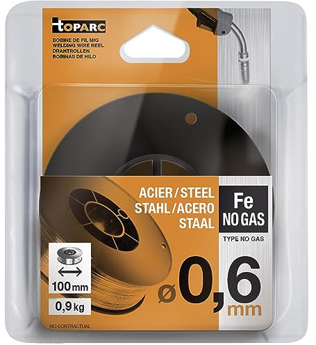 GYS - FILO ANIMATO NO GAS Ø0.6 - BOBINA PLASTICA S100 1kg - E71T-GS - 086425