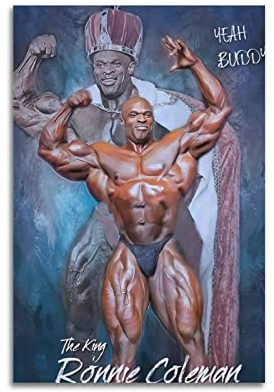 Ronnie Coleman Mr Olympia Bodybuilding-Poster, dekoratives Gemälde, Leinwand, Wandposter und Kunstdruck, modernes Familienschlafzimmer-Dekor-Poster, 20 x 30 cm