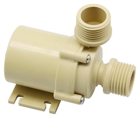 Food Grade Solar Hot Water Circulation Pump, 12v-24v, 1/2 Water Heating Silent Electric Blanket Booster Submersible Pump (Size : 24V)