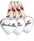 Amuefer Splittable Family Generation of Hearts Triple Charms für Armbänder 925 Sterling Silber mit Cubic Zirkonia Anhänger für Halsketten Geburtstag Weihnachten Schmuck Geschenke für Frauen Mädchen