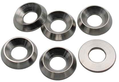 Rondelle Fraisée M4 : 40 Pièces Inox | Rondelle Cuvette Pleine pour Vis Tete Fraisee Ecrou | Rondelles Metal Fraisee Cuvette Décolletée Acier A2 - NFE 27619 | Rondelles PROTORX