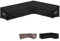 LAMUNI Gartenmöbel Abdeckung Loungemöbel l Form Lounge Sofa Schutzhülle für Gartenlounge Abdeckung L-Form Ecksofa Abdeckplane Wasserdicht Loungemöbel Abdeckhaube für Gartensofa, 280x190x90x80/60cm