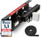 Robuste 60 cm Lange Kabelwanne für Netzwerkswitch, Router, Dockingstation, Schreibtisch Set, Kabelkanal schwarz, Kabelmanagement im Gaming Raum