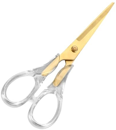 Handwerk Scheren Goldene Schere Bastelschere Acrylschere Professionelle Schere für Haushalt, Handwerk, Schule, Basteln und Büro