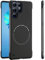 FAOMSEBS Magnetica Senza Bordo Cover per Samsung S24 Ultra, Compatibile con MagSafe (Sensazione di Metallo Nudo) Custodia Sottile Antishock Cover per Samsung Galaxy S24 Ultra Magnetico Case 2024