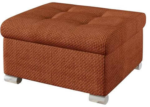 Mirjan24 Polsterhocker Niko klein Sitzbank Sitzhocker Fußbank Pouf Hocker Farbauswahl (Flow 09)