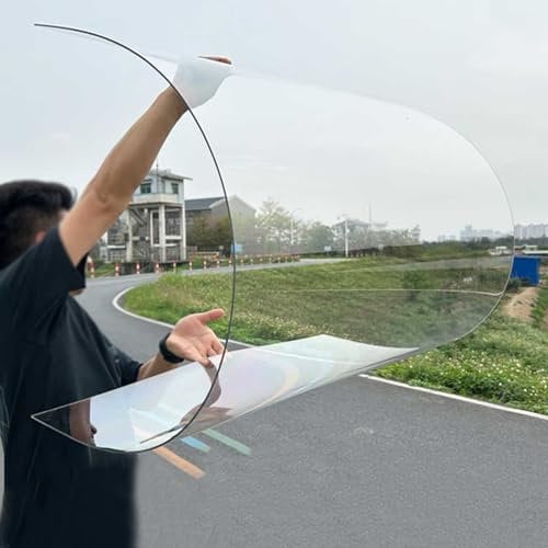 Sh000ad Polycarbonatplatten Transparente Kunststoff-Dachplatte,1mm Dick Isolierte Gewächshaus Platten,Dachbleche,Außen UV-Schutz regendichte Dachabdeckung,Klar Ersatzplatten (0,6m x 4m)