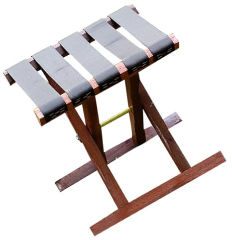 HANABASS Stoff Leichter Tragbarer Campingstuhl für Camping mit Sommeratmosphäre Kleiner Klapphocker Robuster Abschlussatmosphäre Angeln