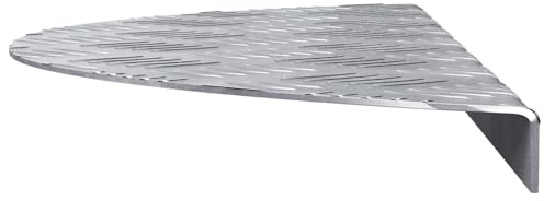 vidaXL Treppe Tritt 15 STK. 60 x 18 x 2,5 cm Silber Aluminium Halbmond | Hält dich sicher auf Treppen, Aus eloxiertem Aluminium, super stabil, Ideal für drinnen und draußen