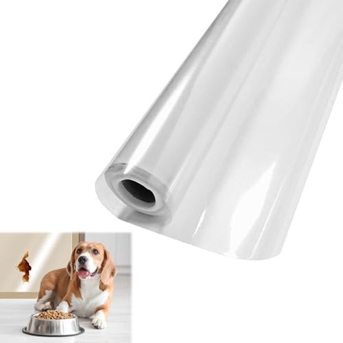 HELION 1 PCS Wall Protector, 40CM Wide and 2M Long Self Adhesive Clear Plastic Roll Kitchen Waterproof Oil-Proof Stickers, Contact Paper for Kitchen & Office Adsorption Static Electricity