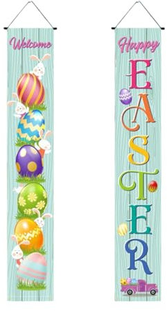 Ailan Osterflaggen schmücken den Eingang von Feiertagspartys. Polyester Dekorationsflaggen am Eingang von Feiertagspartys, FHJDL 28