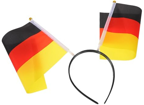 FOMIYES Deutschland Flaggen Stirnband Kopfband Buntes Deutsches Fan Haarband Für Fußballspiele Bequemer Kopfschmuck Für Fans Und Partys