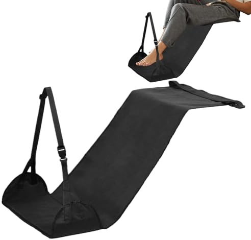 Feet Hamac de voyage en avion | Hamac de bureau portable pour les voyages – Extender Coussin Support Accessoires pour repose-jambes Aide au sommeil Bureau Vols Voitures Voyage