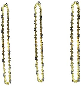 ZHaotn 1/2/3 pezzi da 8 pollici Mini catene for motosega in acciaio Accessorio for motoseghe elettriche Catene di ricambio pratiche