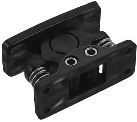 Gadpiparty Heavy Duty Metal Door Latch with Spring Lock Black Plastic Large Gate Catch for Front Door Safety Sturdy Gate Hardware