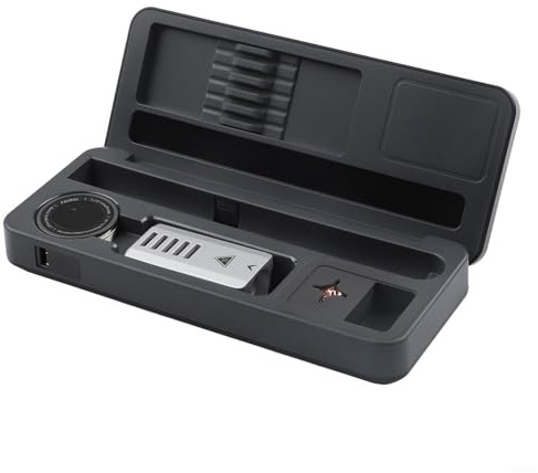Lötkolben Set, Mobiles Lötarbeitsplatz HS-02 mit intelligentem Lötkolben, 0.96 Zoll HD-Farbdisplay, ESD-geschützt, für professionelle Reparaturen, mit integrierter Aufbewahrung(HS-02A standard)