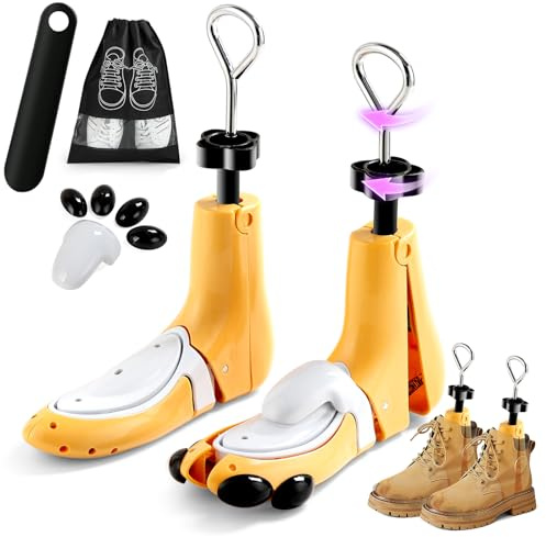 Osgusila Shoe Stretcher Women Men, Boot Stretcher Men, Shoe Tree Adjustable Width Length for Wide Feet