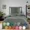 wometo Bettwäsche Renforce Stone-Washed 135x200 & 80x80 100% Baumwolle - grün OekoTex weich modern Used-Look Leinen-Optik