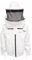 Imkerjacke weiß Deluxe runder Hut - BeeFun®: XXL