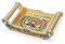 Estationeryhouse Handcrafted Tray fancy indian traditional minakari work peacock wedding gift
