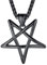 FaithHeart schwarz Pentagramm Anhänger Satanic Pentagramm Anhänger mit 55cm+5cm Weizenkette…